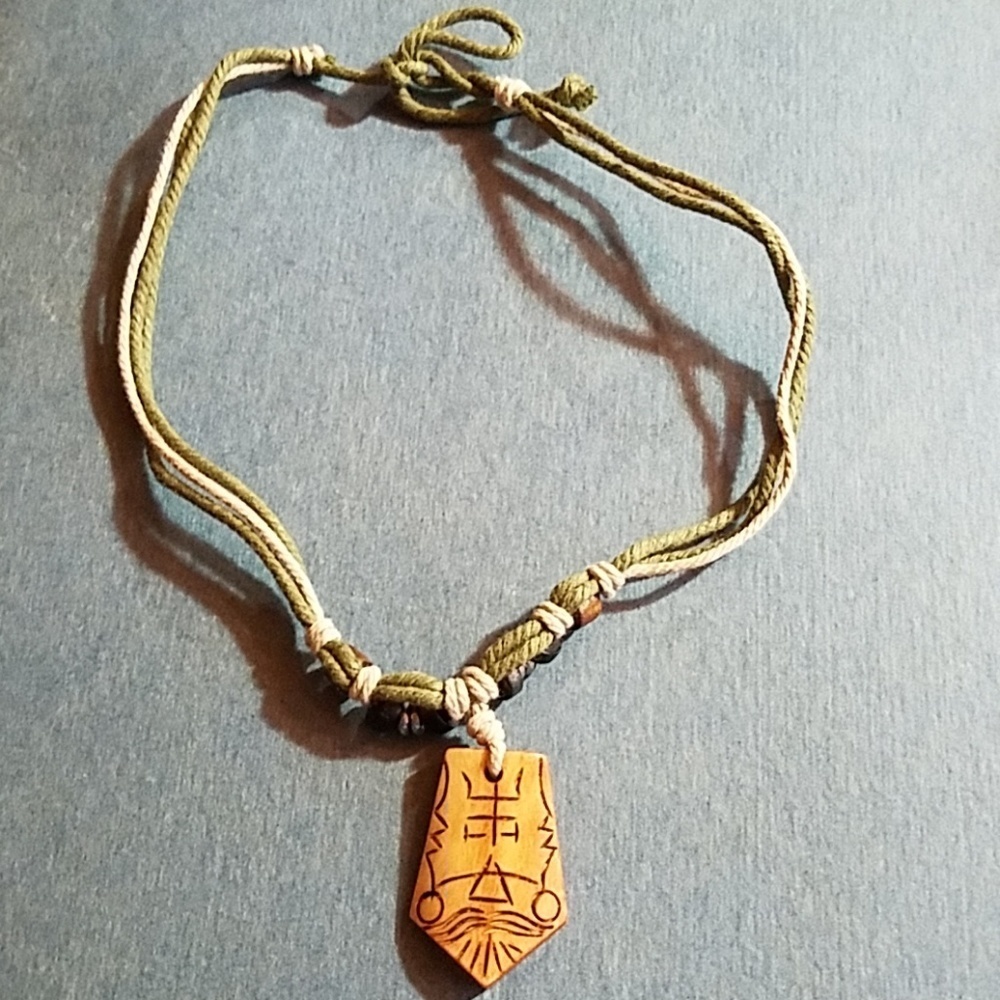 Natural Beaded Adjustable Necklace Handmade